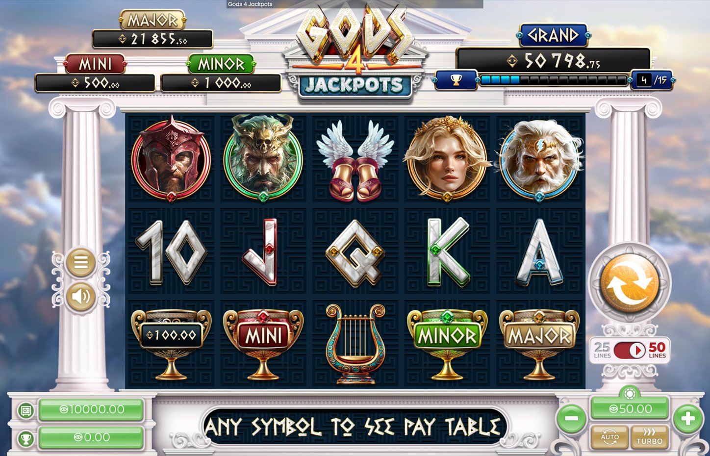 Gods 4 Jackpots screenshot 3
